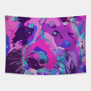 Abstract Dog Tapestry