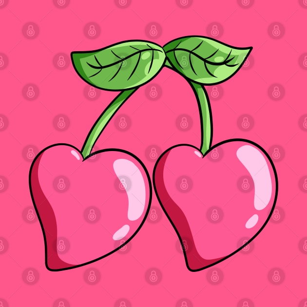 Pink Heart Cherry by Everwinter