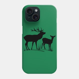 roe deer, stag, animals, hunting, hunter, wild Phone Case