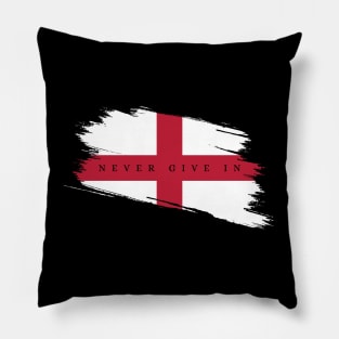 Never give in - England patriots Pillow