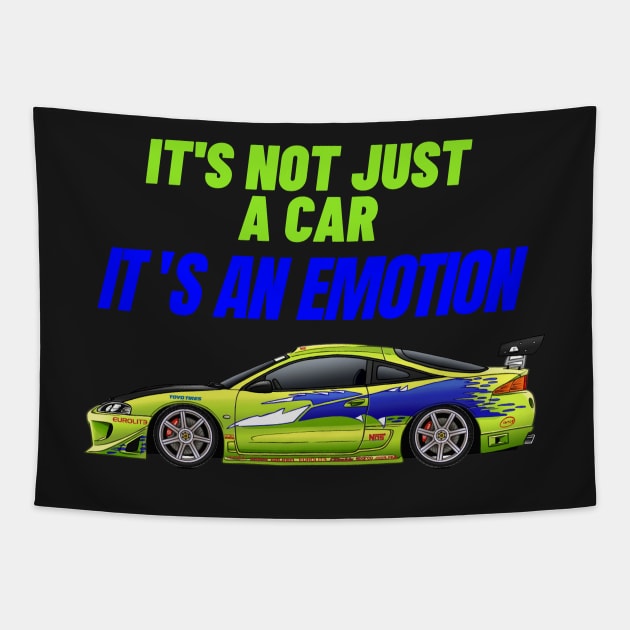 Paul walker's Eclipse { fast and furious } Tapestry by MOTOSHIFT