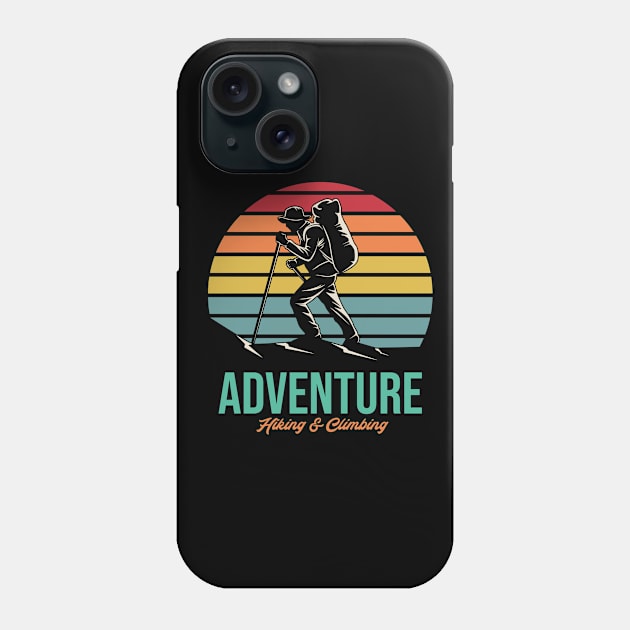 Outdoor adventure hiking & climbing Phone Case by Mako Design 