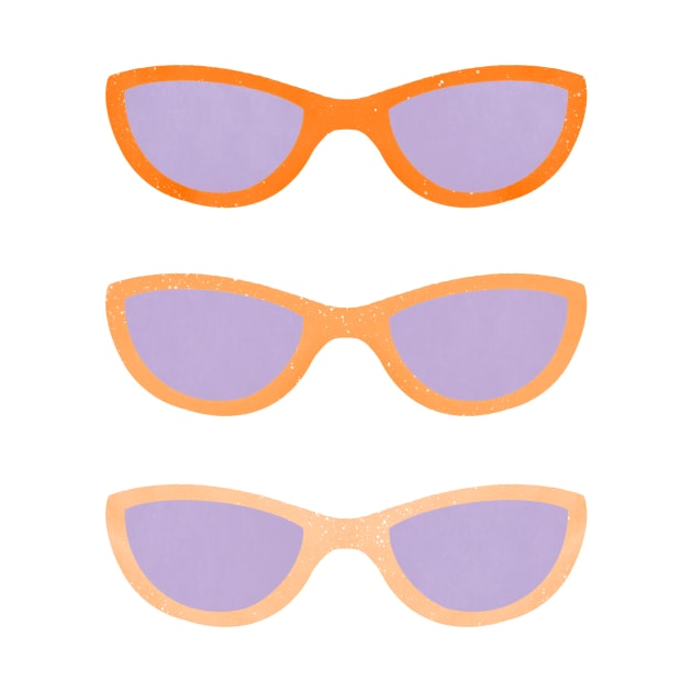 Orange and purple sunglasses by Home Cyn Home 