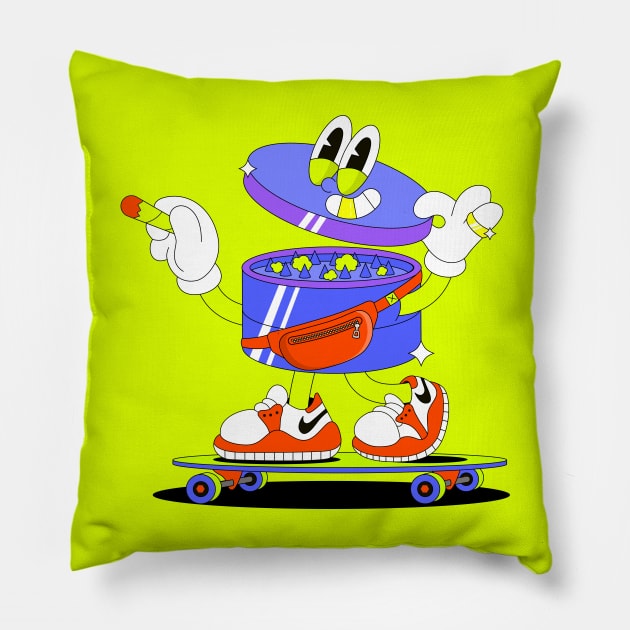 Grinder skater Pillow by ovcharka