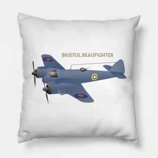 Bristol Type 156 Beaufighter British WW2 Airplane Pillow