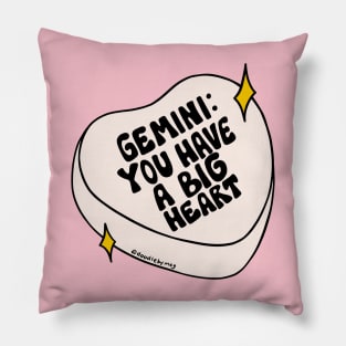 Gemini Conversation Heart Pillow