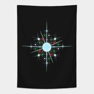 Snowy Christmas snowflake crystal snow lover Tapestry