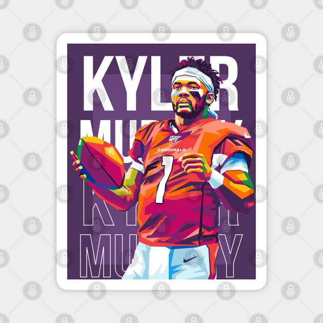 kyler murray Magnet by cool pop art house