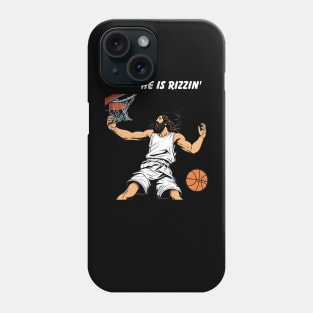 He is Rizzin funny Jesus Phone Case