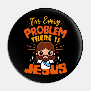 Funny Cute Kawaii Jesus Christ Religious Meme Pin