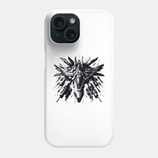 Galactic Battler: Geometric Warship Phone Case