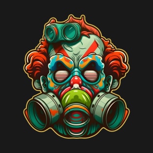 Graffiti Clown Sticker T-Shirt