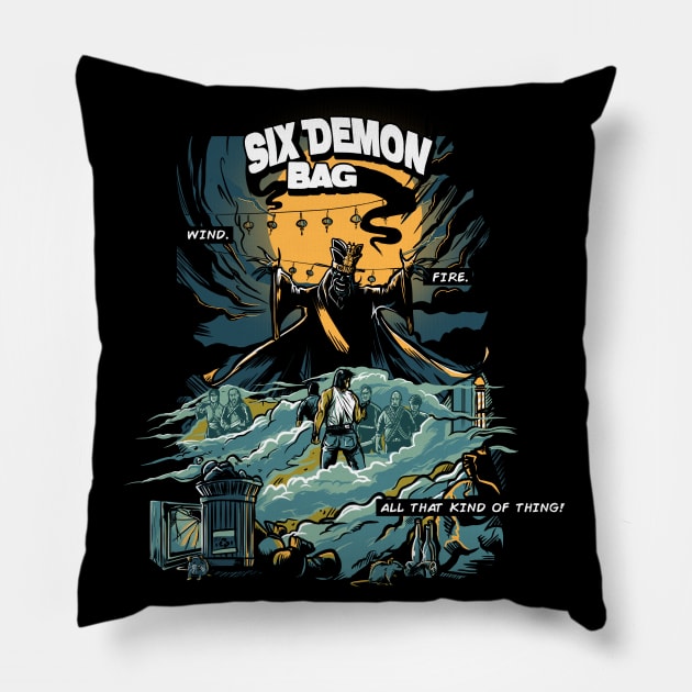 Six Demon Bag Pillow by AndreusD