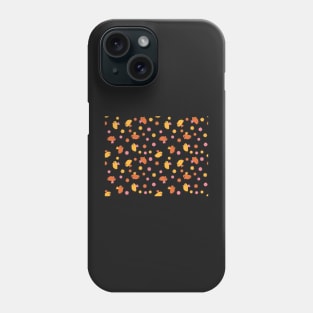 Cute Orange Yellow Pink Birds and Flowers Phone Case