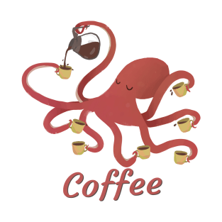 Coffee Octopus T-Shirt