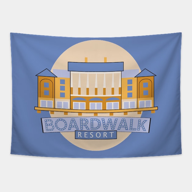 Boardwalk Resort Tapestry by Lunamis