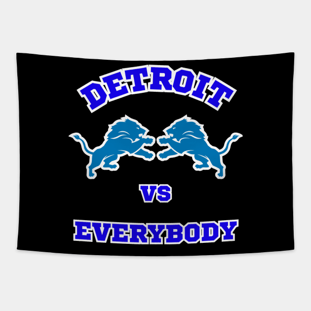 Detroit Vs Everybody Tapestry by Charlie Dion