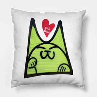 Graffiti cat love Pillow