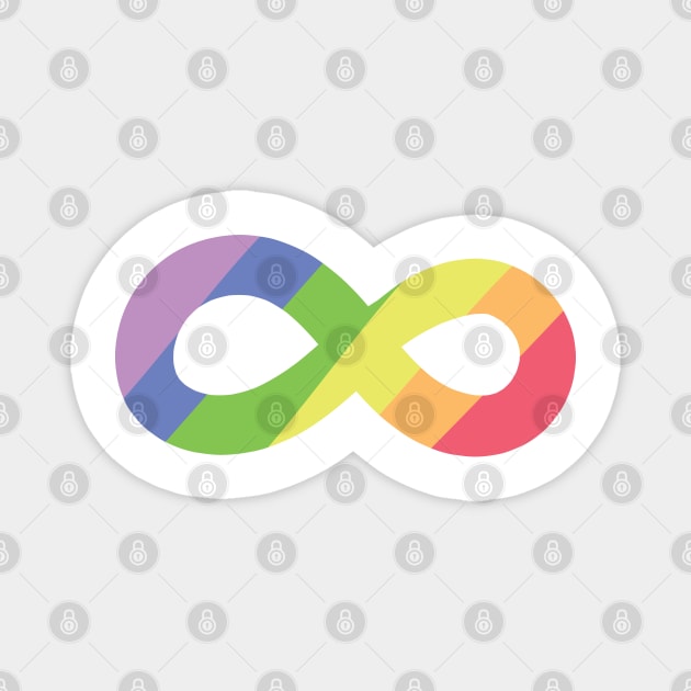 Autism Awareness infinity symbol Magnet by HassibDesign