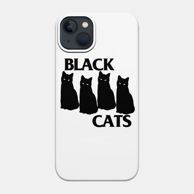 Black Cats - Black Flag Kitty Tribute - Cat Lover Gifts - Phone Case