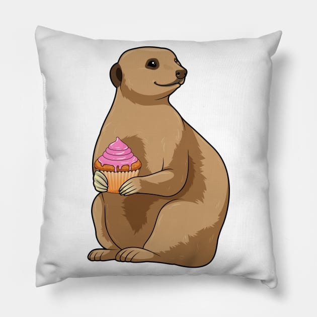 Meerkat Muffin Pillow by Markus Schnabel