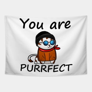 You're purrfect #catdrawing Tapestry