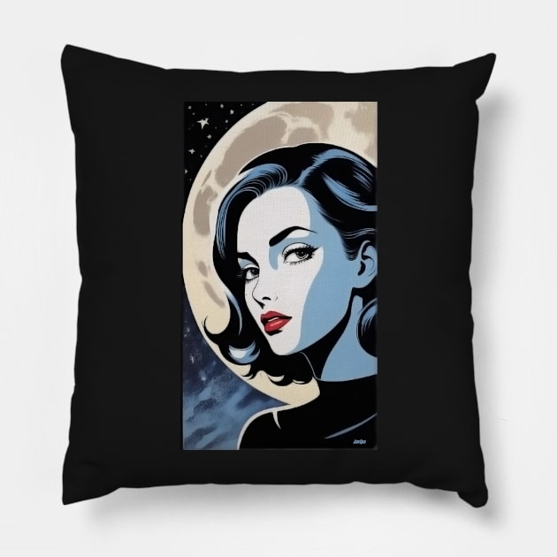 The Moon Thief pt4 Pillow by AdeGee