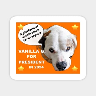 VANILLA G. FOR PRESIDENT Magnet