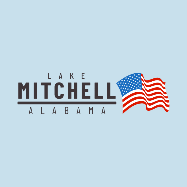 Lake Mitchell USA - dark text by Alabama Lake Life