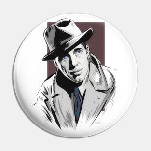 Humphrey Bogart - An illustration by Paul Cemmick Pin