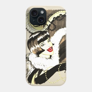 Girl Retro Beauty Art Deco Phone Case