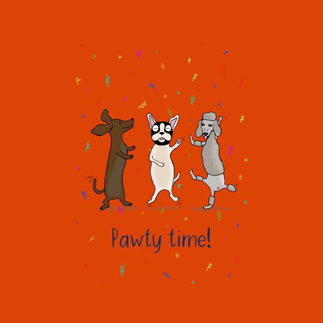 Dancing Dogs | Pug | Poodle | Daschund | Sausage Dog | Pawty Time! by Maddybennettart