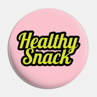 Healthy Snack-yellow letters Pin