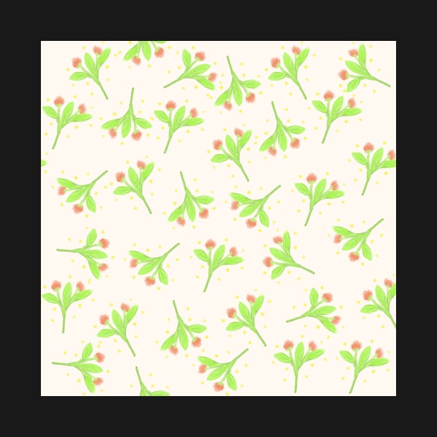 Pattern with Simple Flowers by kelnan