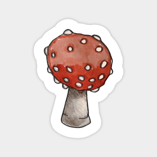 Fly Agaric Magnet by shehitsback