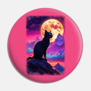 Cat Moon 02 Pin