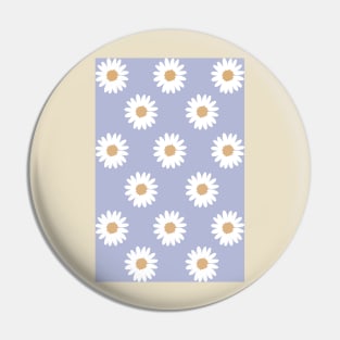 muted light purple neutral camel daisy flower floral pattern Pin