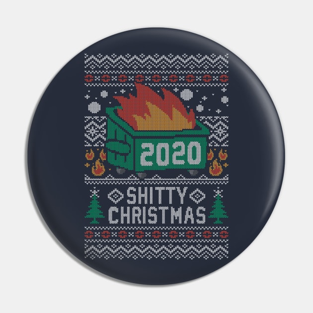 Ugly Shitty Christmas Sweater Pin by Olipop