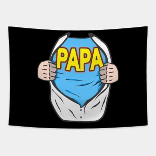 Papa Superhero Father Tapestry