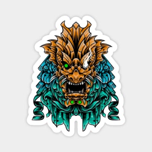 Japanese samurai Oni Magnet