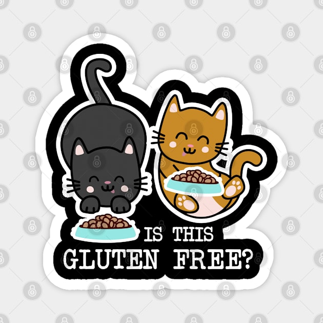 Gluten free Cats Magnet by Digifestas