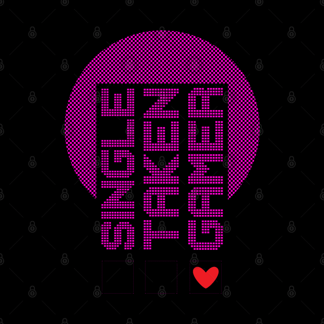 Single Taken Gamer in Pink Pixels by Kylie Paul