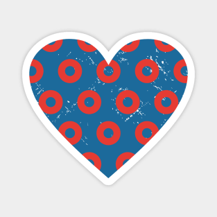 Phish Fishman Donut Heart Magnet