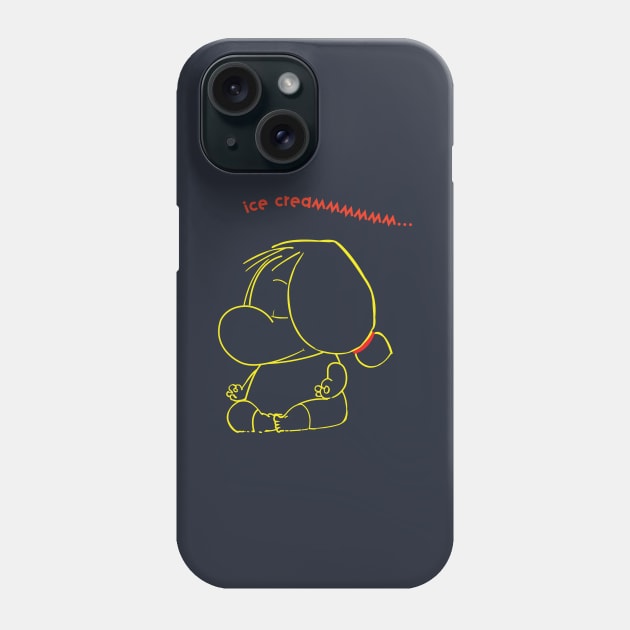 Lucía does yoga yellow line Phone Case by GarrinchaToonz