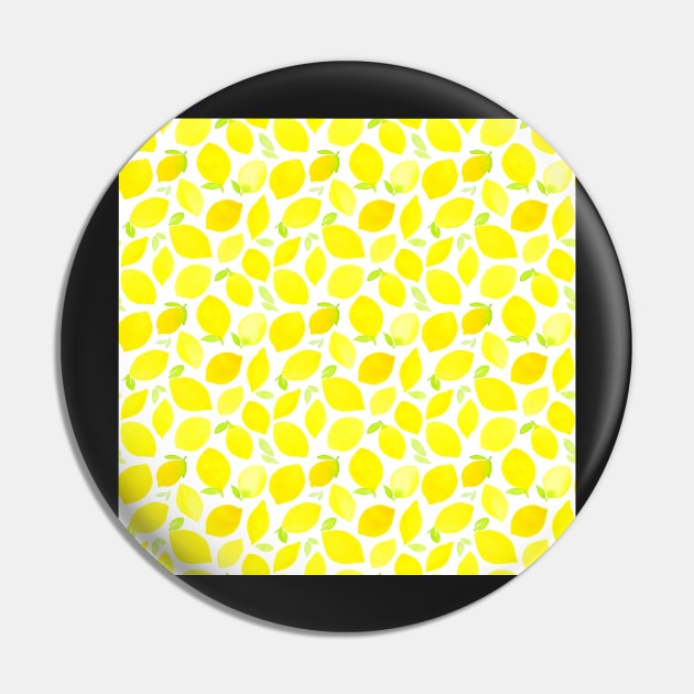 Lemon Pattern Design Pin by NadyaEsthetic