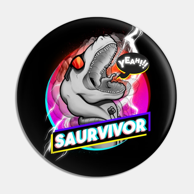 Saurvivor Pin by juanotron