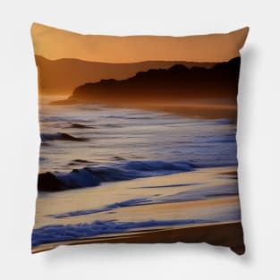 Sunrise on Coastline Pillow