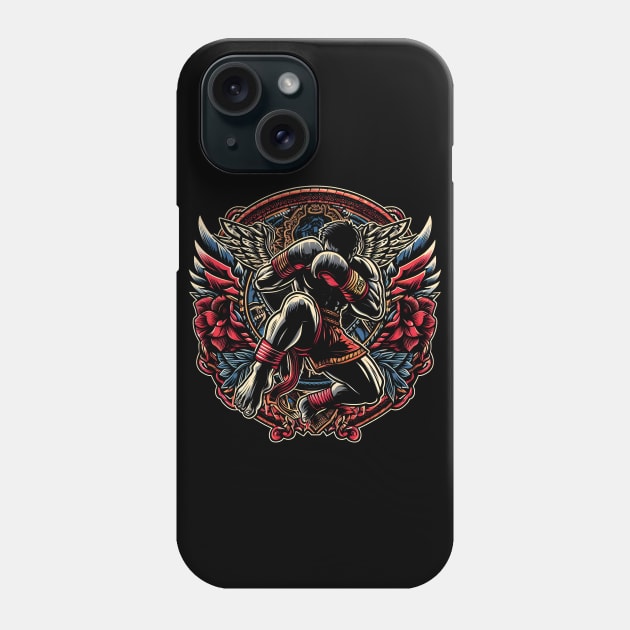 Muay Thai Fighter Phone Case by TaevasDesign