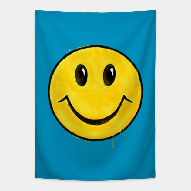 Smiley FX Tapestry by AndreKoeks