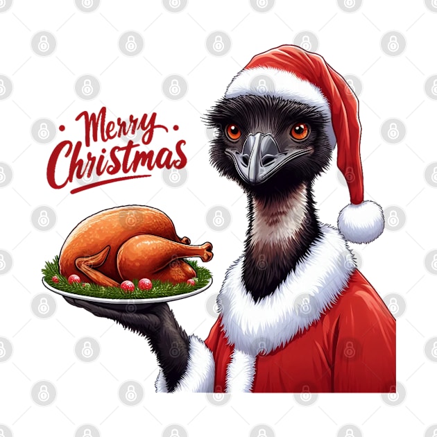 christmas australian emu by BukovskyART